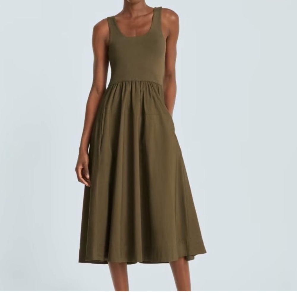 Everlane midi dress with pockets